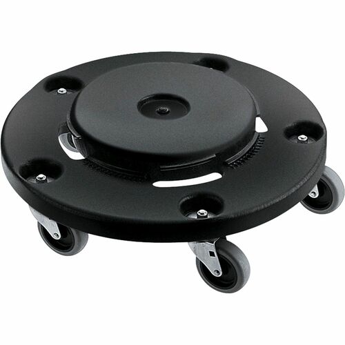 Rubbermaid® Round Twist On/Off Dolly, Black