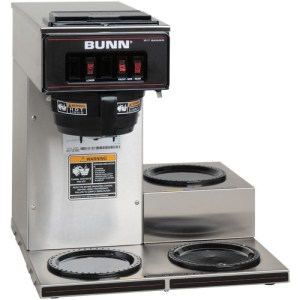 Bunn 13300.0003 VP17-3 Low Profile Pourover Coffee Brewer with 3 Warmers