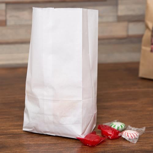 Case of 500 Duro 2# Standard 30# Basis SOS Bags White 4.32" X 2.44" X 7.88"