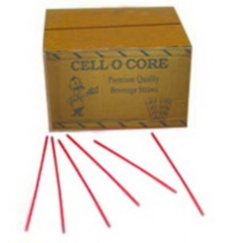 Pack of 1000 5.75" Red Plastic Stirrer Straws