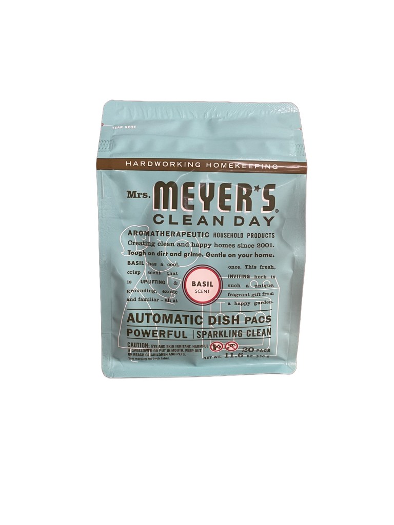 Mrs. Meyer's Clean Day 306686 20-Count Basil Dishwasher Pac