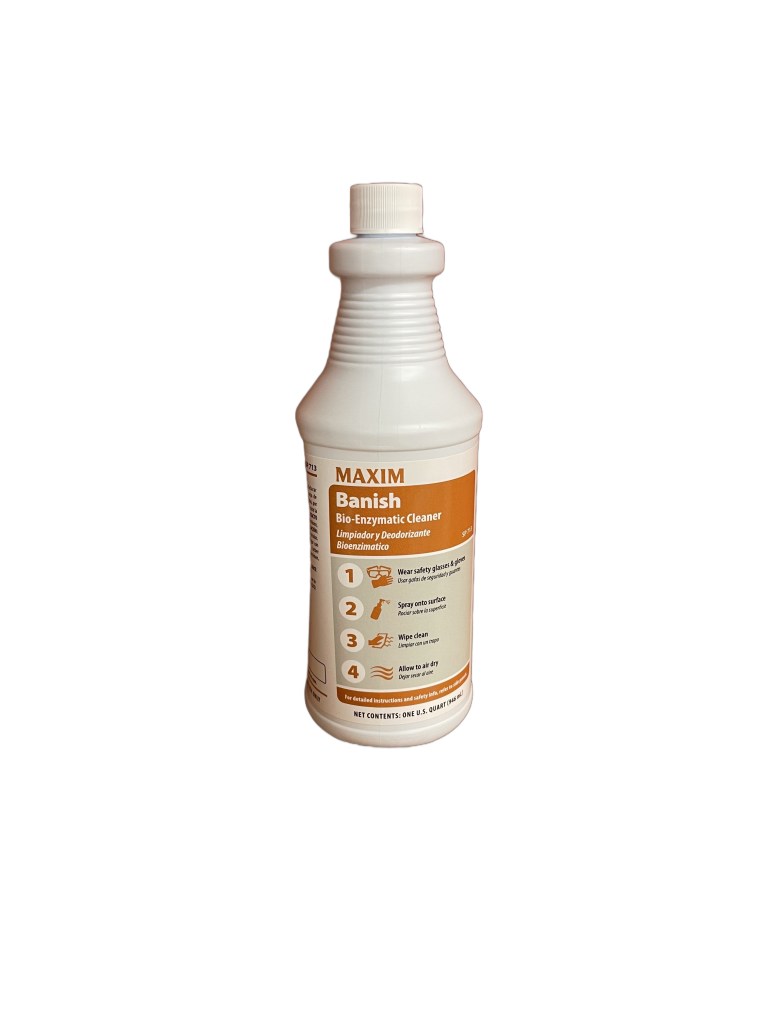 Maxim Banish Bio-Enzymatic Cleaner 1 Quart, Fresh Scent, SP713