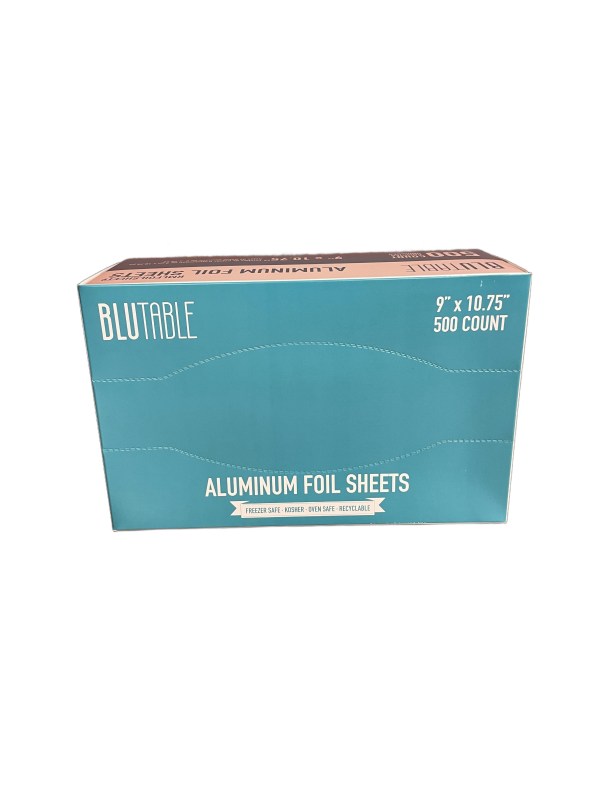 Box of 500 9" x 10 3/4" Food Service Pop-Up Foil Sheets