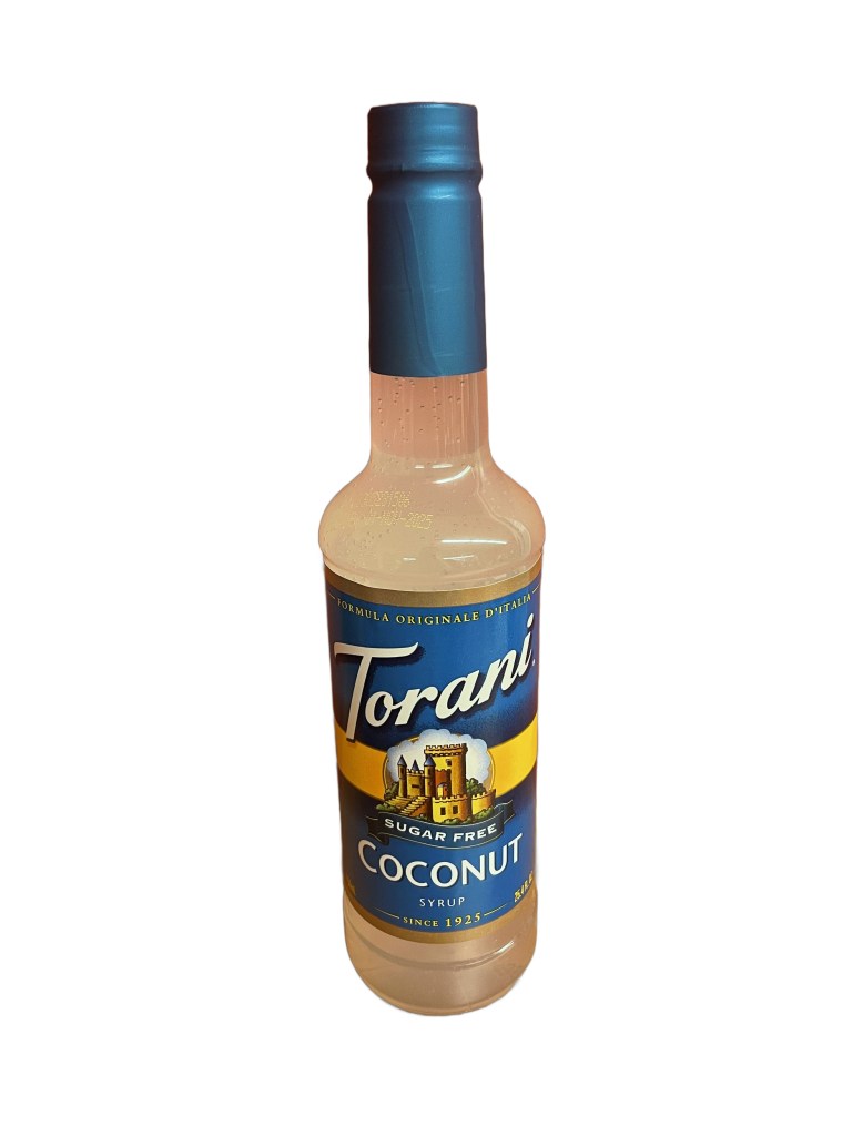 Torani Sugar-Free Coconut Flavoring Syrup 750 mL Plastic Bottle