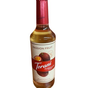 Torani Puremade Passion Fruit Flavoring Syrup 750 mL Glass Bottle
