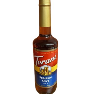 Torani Pumpkin Spice Flavoring Syrup 750 mL Glass Bottle