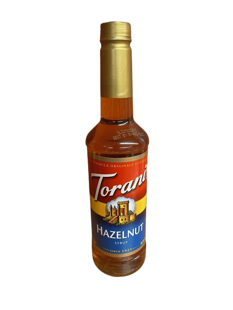 Torani Hazelnut Flavoring Syrup 750 mL Plastic Bottle