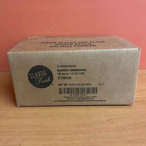 Case of 100 House Blend Ranch Sauce 1 oz. Portion Cups