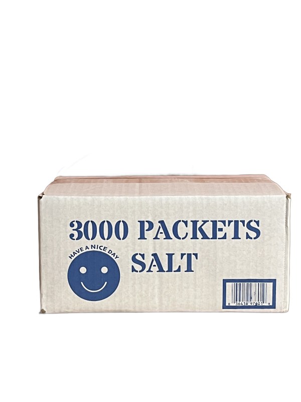 Case of 3000 Salt .6 Gram Portion Packets