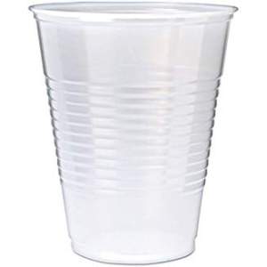 Sleeve of 50 Choice 12 oz. Translucent Thin Wall Plastic Cold Cups
