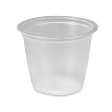 Case of 2500 Choice 1 oz. Clear Plastic Souffle Cups / Portion Cups