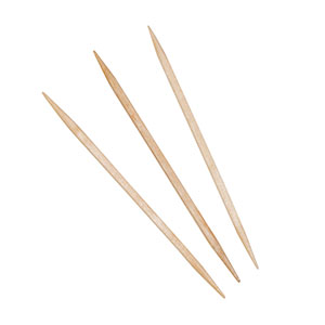 Box of 1000 Choice 2 1/2" Unwrapped Round Wooden Toothpicks