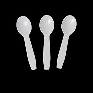 Case of 3000 Royal Paper P2103W 3" Plastic Taster Spoons