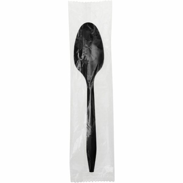 Box of 1000 Genuine Joe Medium-Weight Individually Wrapped Teaspoons