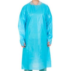 Case of 75 Protective Procedure Gowns Cardinal Health™ One Size Fits Most Blue Non-Sterile Not Rated Disposable