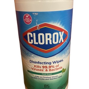 Canister of 85 Clorox Disinfecting Bleach-Free Cleaning Wipes, Fresh Scent