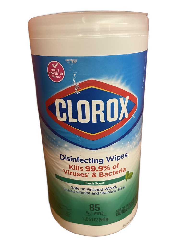 Canister of 85 Clorox Disinfecting Bleach-Free Cleaning Wipes, Fresh Scent