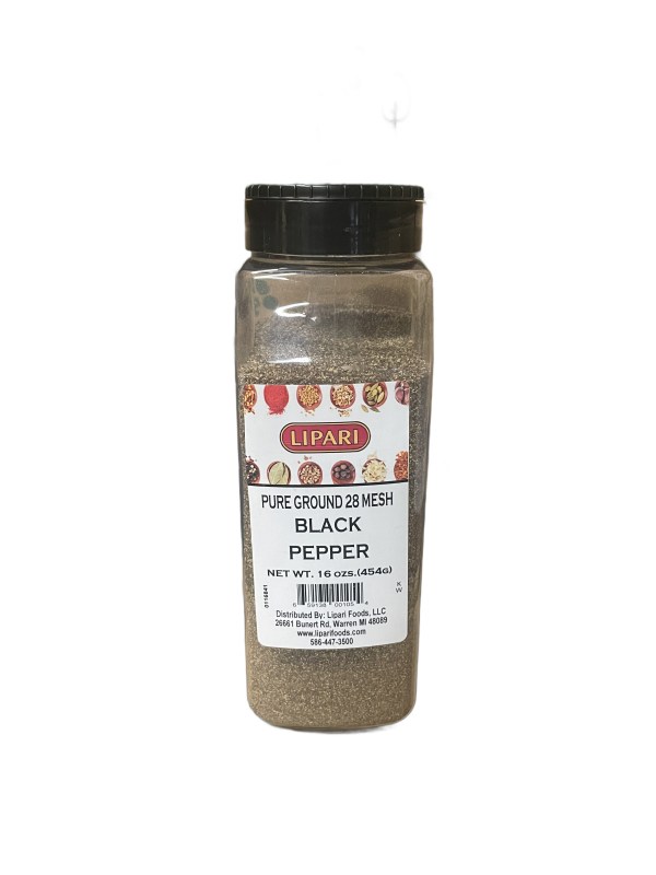 Lipari Spice 16oz Fine Ground Black Pepper