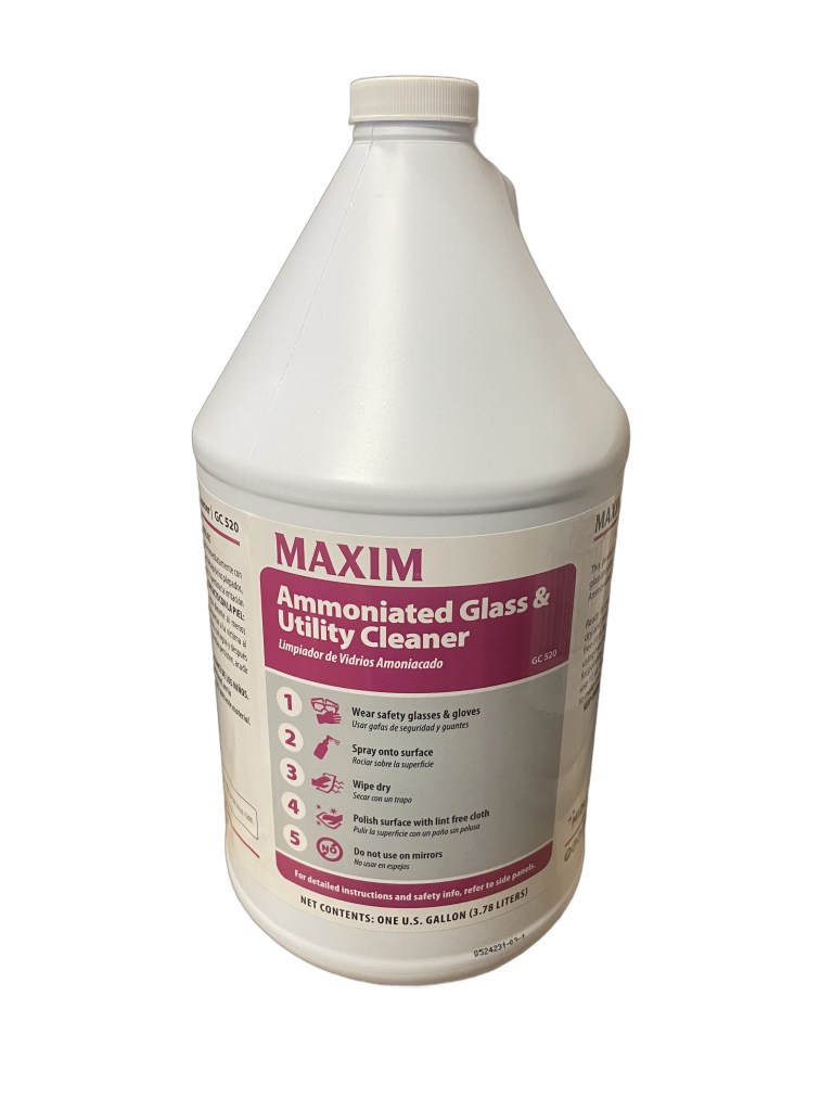 Maxim Ammoniated Glass Cleaner 1 Gallon, Bouquet Scent, GC520