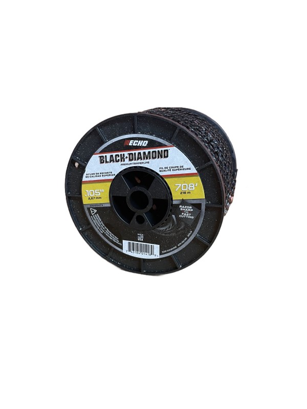 Echo 330105073 .105" Black Diamond Trimmer Line Spool 708' Square Twisted