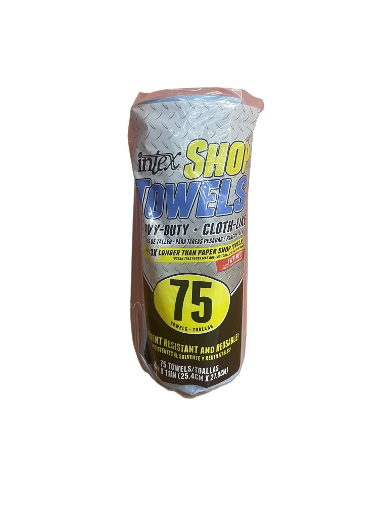 ROLL OF 75 INTEX SUPPLY BLUE SHOP TOWELS