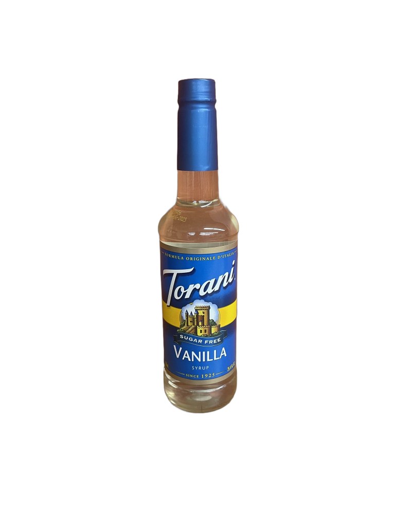 Torani Sugar-Free Vanilla Flavoring Syrup 750 mL Plastic Bottle
