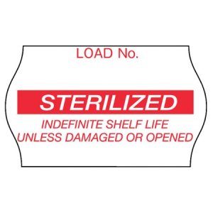Roll of 1125 Pre-Printed Labels Comply™ Laboratory Use Red Label Sterilized Red Sterilization Label 5/8 X 1-1/8 Inch