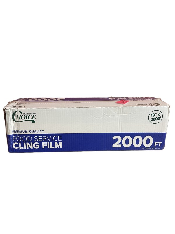 Choice Foodservice Film with Serrated Cutter 18" x 2000'