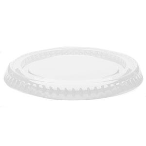 Case of 2500 PET Plastic Lids for 0.5 to 1.25 oz. Souffle Cup / Portion Cup