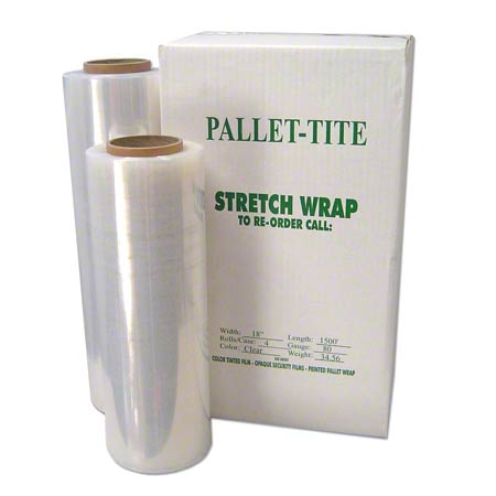 Western Plastics Pallet-Tite 80 ga Pallet Wrap 18 x 1500