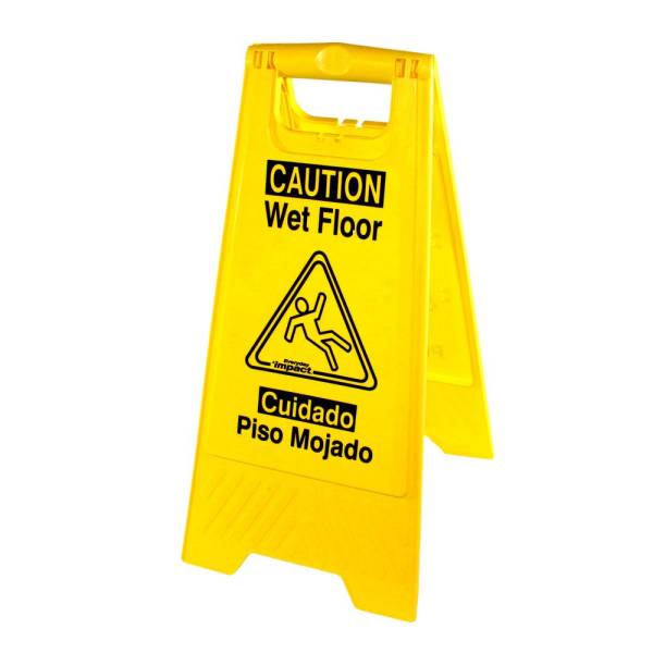 Impact Wet Floor Sign Yellow English/Spanish