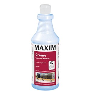 Maxim Creme No Acid Cleaner 1 Quart, Baby Powder Scent, RB370