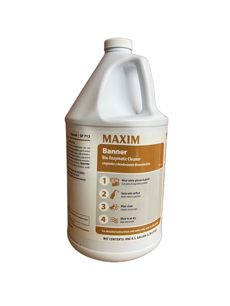 Maxim Banner Enzymatic Cleaner 1 Gallon Fresh Scent SP712