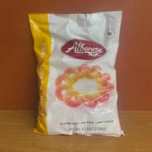 Albanese Gummi Peach Rings 4.5 lb