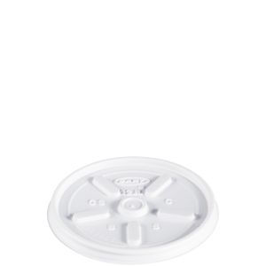 Sleeve of 100 Dart 12JL Vented Lids White