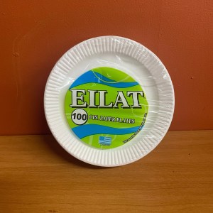 Pack of 100 6" White Uncoated Paper Plates