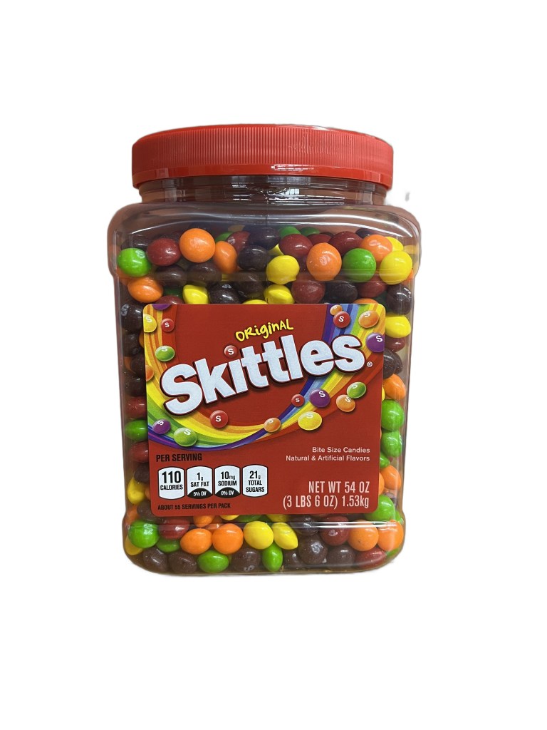 Skittles Original Chewy Candy Bulk Jar, 54oz