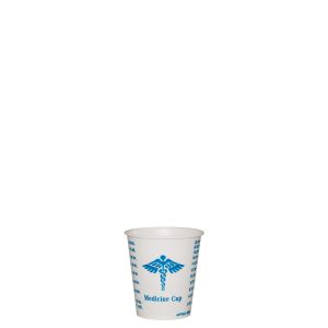 Sleeve of 100 Solo Cup Paper Cups 3 oz Graduated Medicine