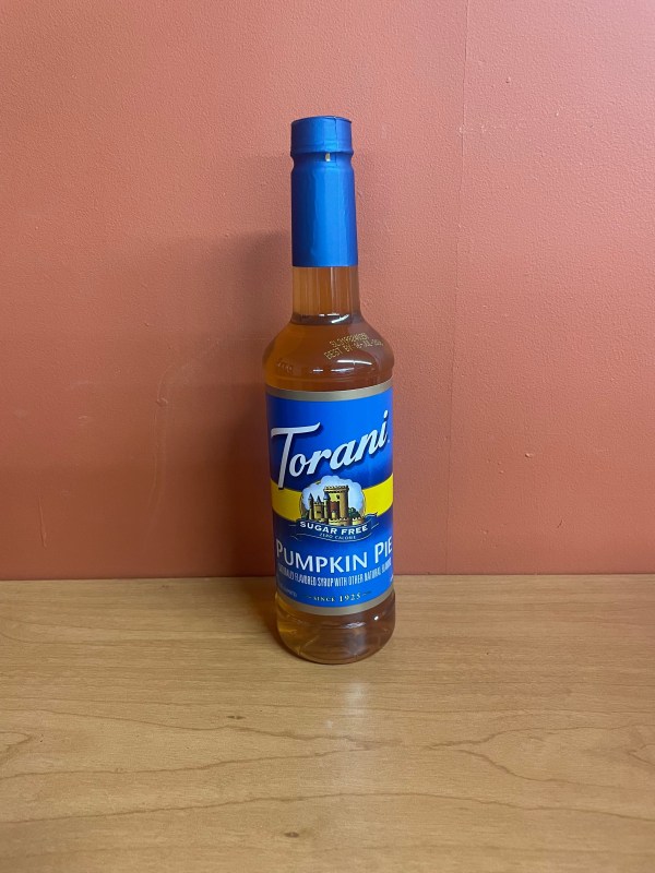 Torani Sugar-Free Pumpkin Pie Flavoring Syrup 750 mL Plastic Bottle