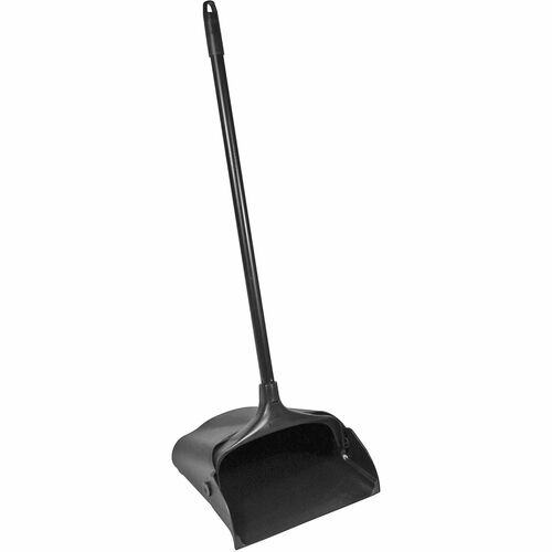 Rubbermaid Executive Series Lobby Pro Dust Pan Black w/ Long Handle
