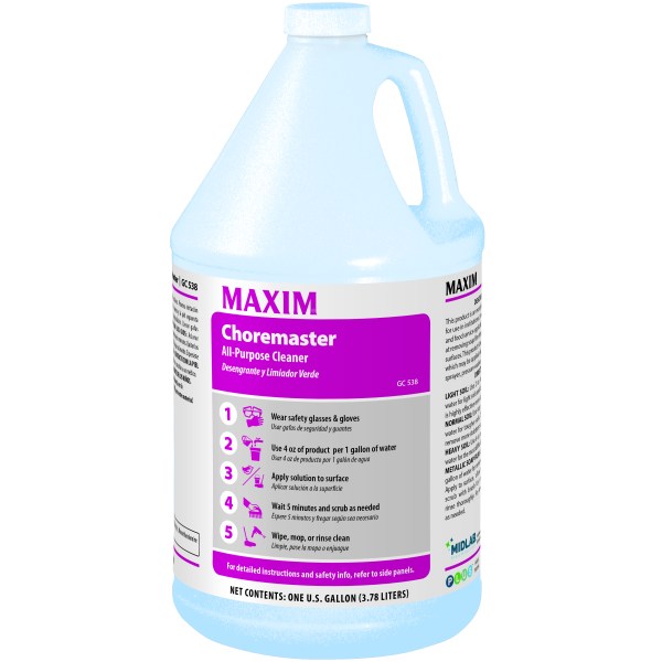 Maxim Choremaster Scum Remover 1 Gallon Lemon Scent GC538