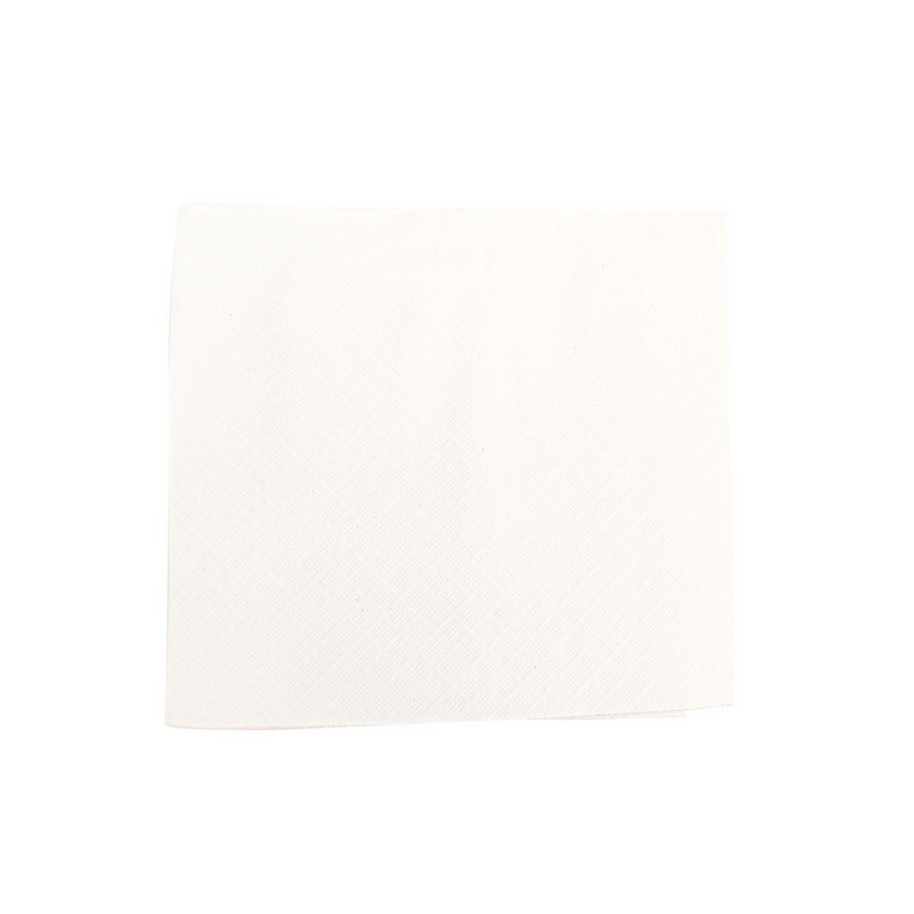 Pack of 250 Morcon 16" X 16" Dinner Napkins White 1-Ply 1 / 4 Fold