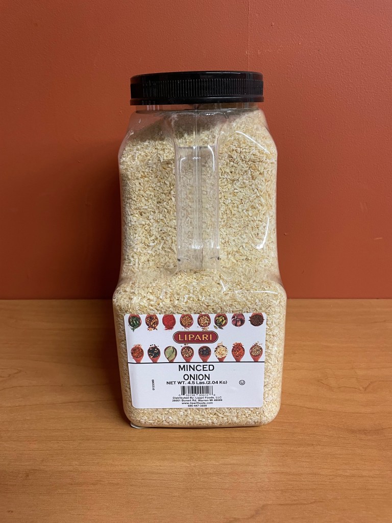 ONION MINCED LARGE JAR, 4.5lb