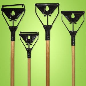 ABCO Janitor Metal Quick Change (No Box) 1 1/8X60 Wood Handle Clear Lacquer