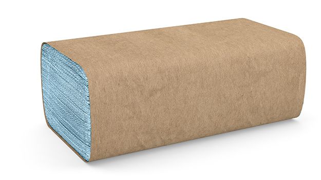 Pack of 168 Cascades PRO Tuff-Job Windshield Paper Wipers Blue 9.25" X 10.25" 2-Ply