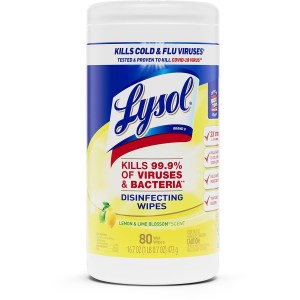 Lysol Disinfecting Wipes 80 Count Lemon & Lime Blossom