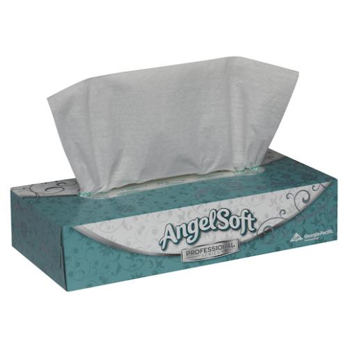 Box of 100 Angel Soft Professional Series® Premium 2-Ply Facial Tissues By GP Pro (Georgia-Pacific), Flat Box