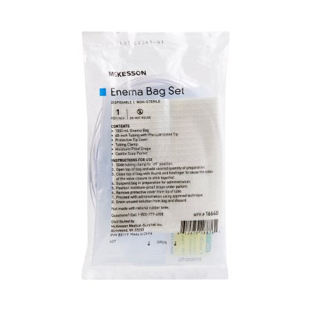Enema Bag Set McKesson Non-Sterile 1500 mL