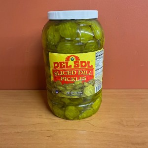 Del Sol 1 Gallon Sliced Dill Pickle Chips