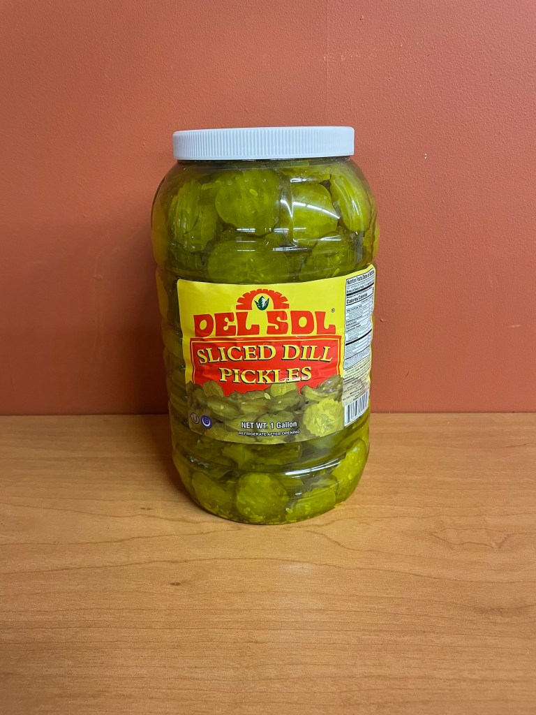 Del Sol 1 Gallon Sliced Dill Pickle Chips
